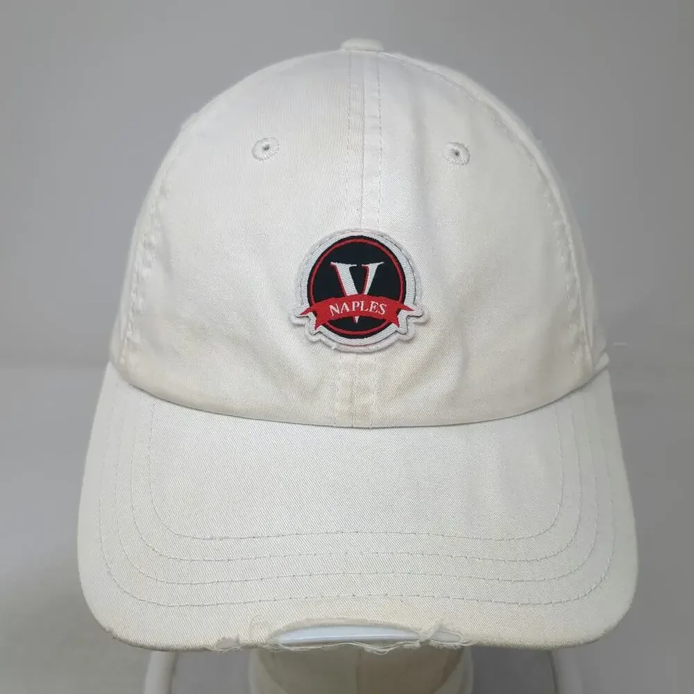 American Needle White Baseball Cap One Size Vineyards CC Naples Green Underbrim